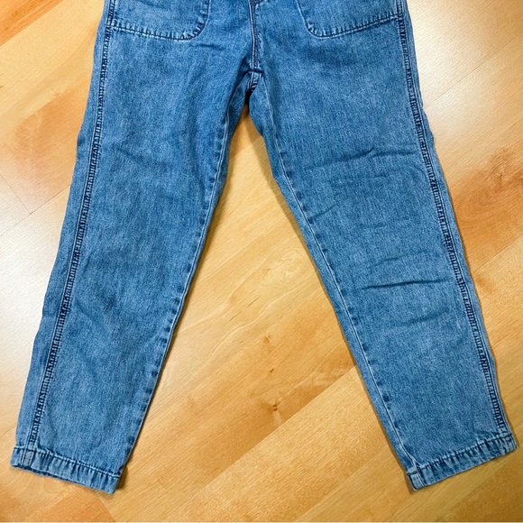 Gap Medium Wash Pull On Elastic Waist Denim Joggers Girls Size L 10 - Picture 4 of 8